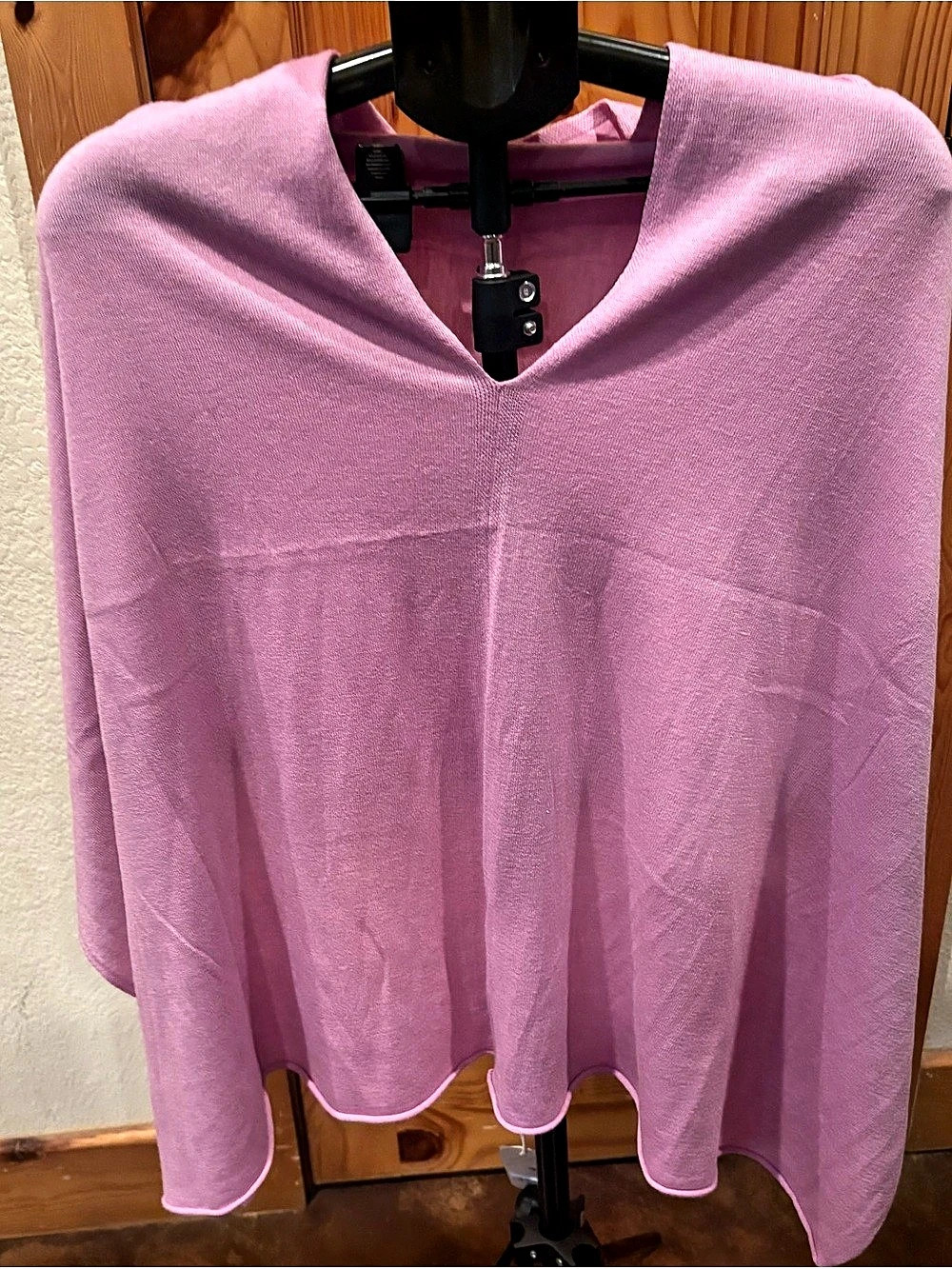 NWT Kerisma Eden Convertible Poncho M2077 Pink Lilac Wool Blend One Size